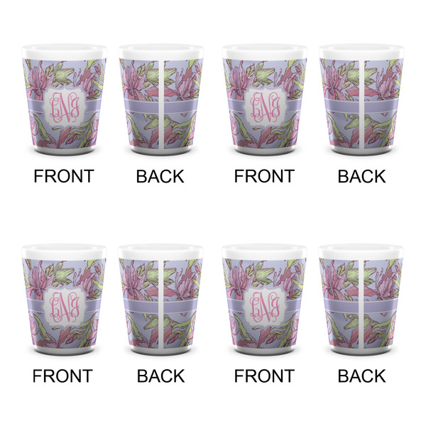 Orchids Shot Glass - White - Set of 4 - APPROVAL
