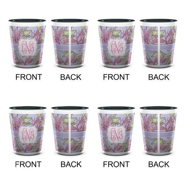 Orchids Shot Glassess - Two Tone - Set of 4 - APPROVAL