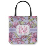 Orchids Canvas Tote Bag - Medium - 16"x16" (Personalized)
