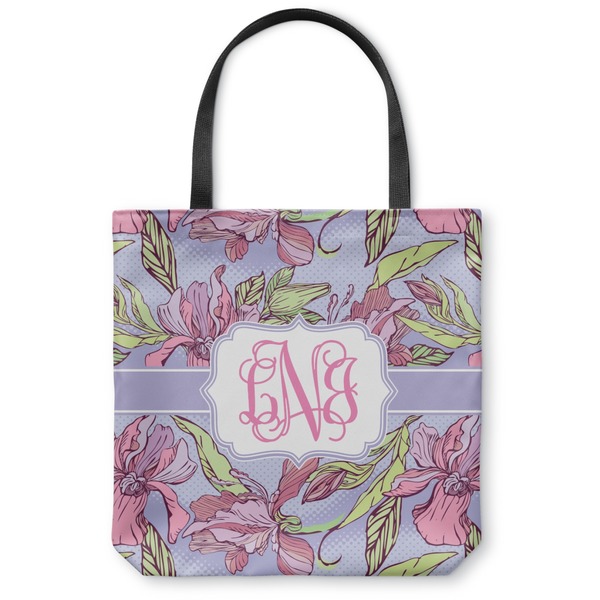 Custom Orchids Canvas Tote Bag - Medium - 16"x16" (Personalized)