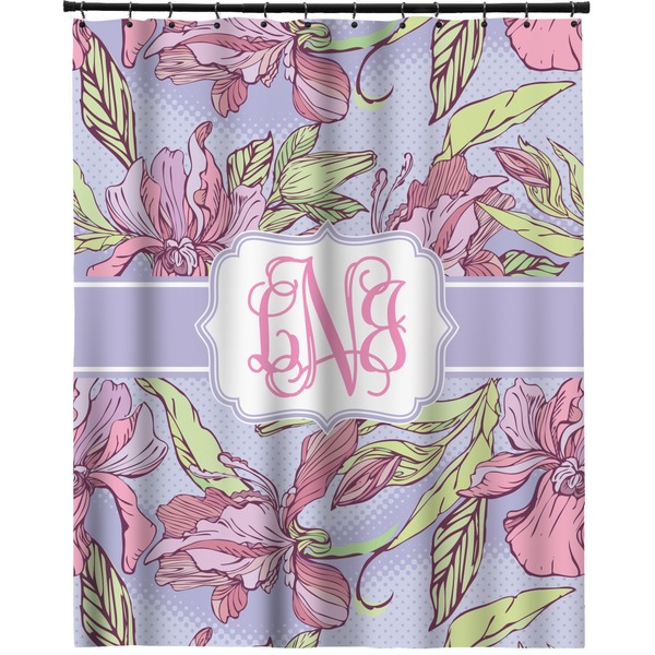 Custom Orchids Extra Long Shower Curtain - 70"x84" (Personalized)