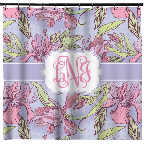 Custom Orchids Shower Curtain - 71" x 74" (Personalized)