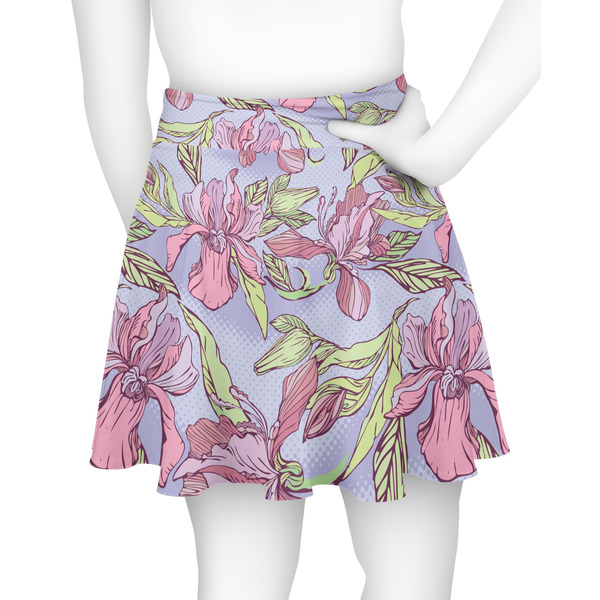 Orchids Skater Skirt - Back