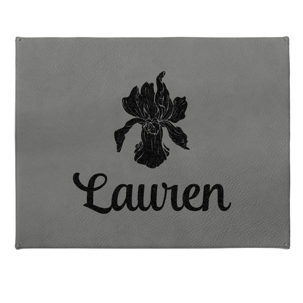 Orchids Small Engraved Gift Box with Leather Lid - Approval