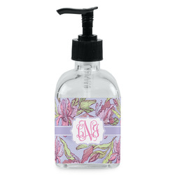 Orchids Glass Soap & Lotion Bottle - Single Bottle (Personalized)