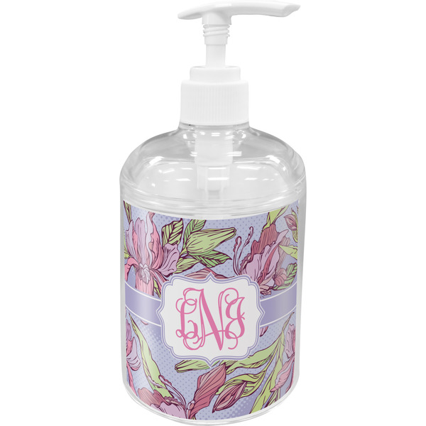 Custom Orchids Acrylic Soap & Lotion Bottle (Personalized)