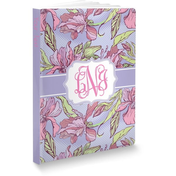 Custom Orchids Softbound Notebook - 5.75" x 8" (Personalized)