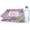Orchids Sports Towel Folded with Water Bottle