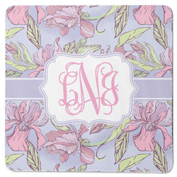 Orchids Square Rubber Backed Coaster (Personalized)