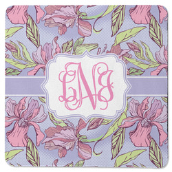 Orchids Square Rubber Backed Coaster (Personalized)