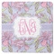 Orchids Square Rubber Backed Coaster (Personalized)