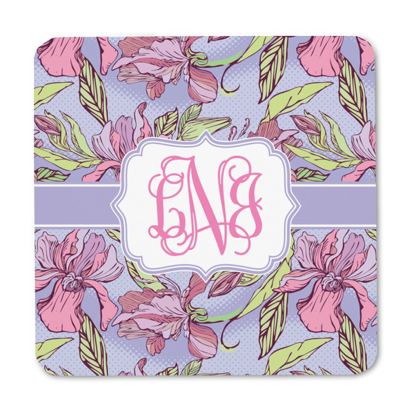 Orchids Square Fridge Magnet - FRONT