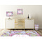 Orchids Square Wall Decal Wooden Desk