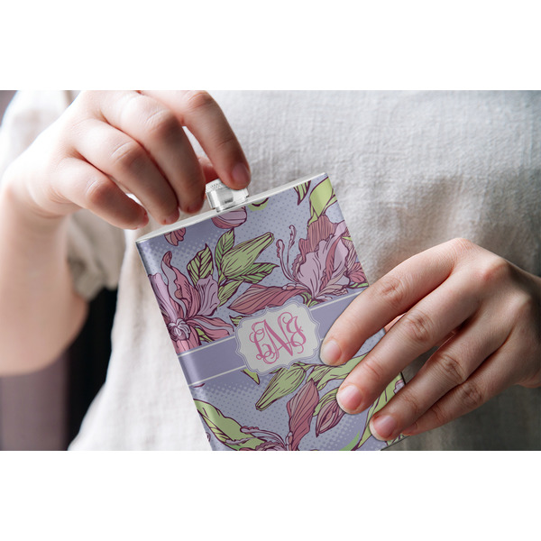 Orchids Stainless Steel Flask - LIFESTYLE 1
