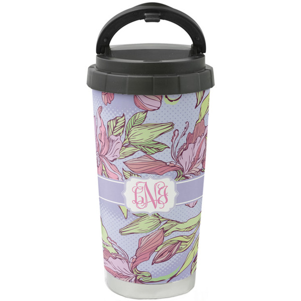 Custom Orchids Stainless Steel Coffee Tumbler (Personalized)