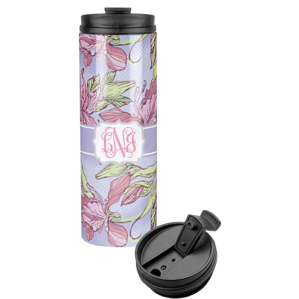 Custom Orchids Stainless Steel Skinny Tumbler (Personalized)