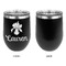 Orchids Stainless Wine Tumblers - Black - Single Sided - Approval