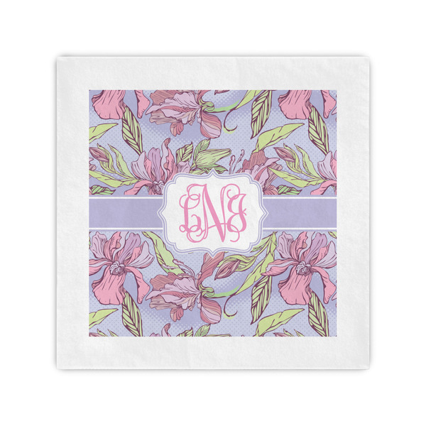 Custom Orchids Cocktail Napkins (Personalized)