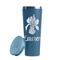 Orchids Steel Blue RTIC Everyday Tumbler - 28 oz. - Lid Off