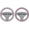 Orchids Steering Wheel Cover- Front and Back