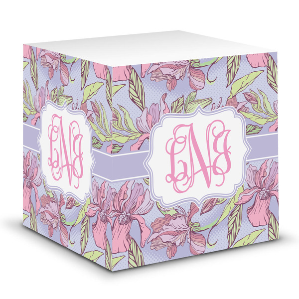 Custom Orchids Sticky Note Cube (Personalized)