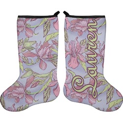Orchids Holiday Stocking - Double-Sided - Neoprene (Personalized)