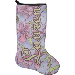 Orchids Holiday Stocking - Single-Sided - Neoprene (Personalized)