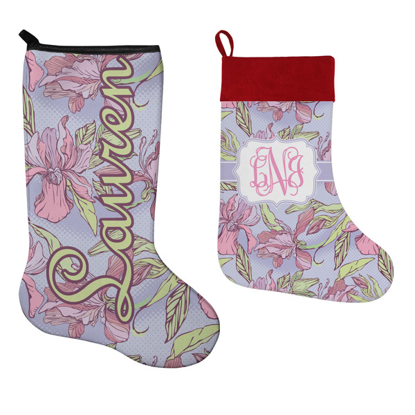 Orchids Stockings - Side by Side compare