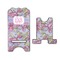 Orchids Stylized Phone Stand - Front & Back - Large
