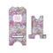 Orchids Stylized Phone Stand - Front & Back - Small