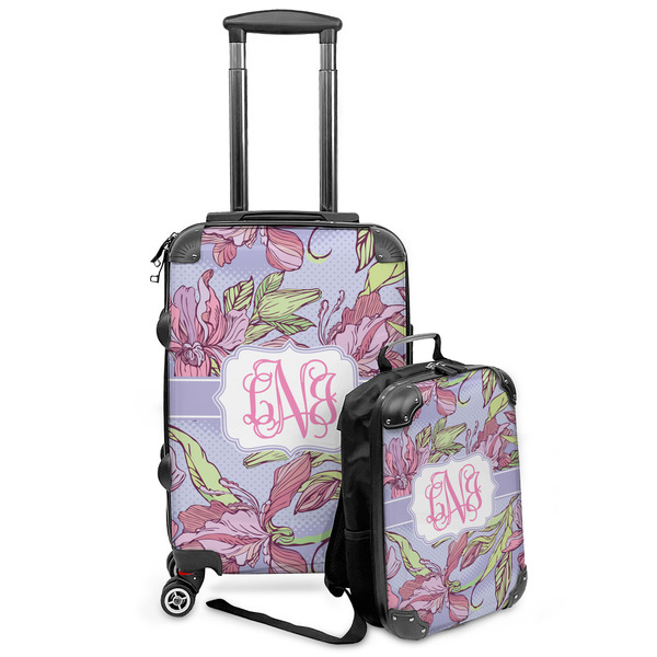 Custom Orchids Kids 2-Piece Luggage Set - Suitcase & Backpack (Personalized)