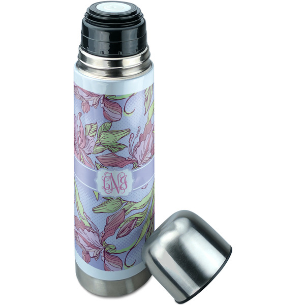 Orchids Thermos - Lid Off