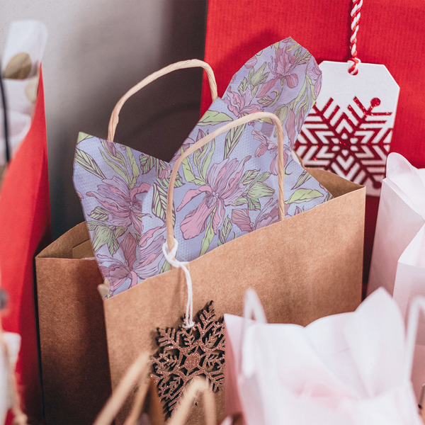 Orchids Tissue Paper - In Gift Bag