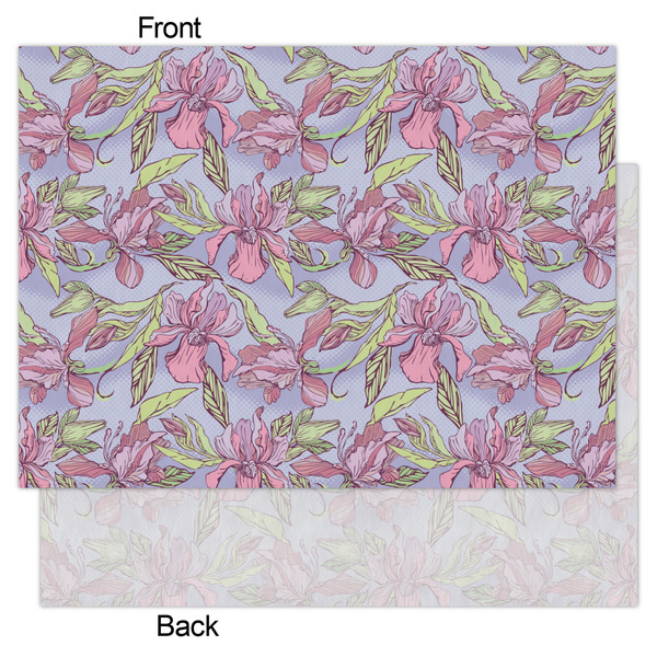 Orchids Tissue Paper - Lightweight - Large - Front & Back