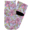 Orchids Toddler Ankle Socks - Single Pair - Front and Back