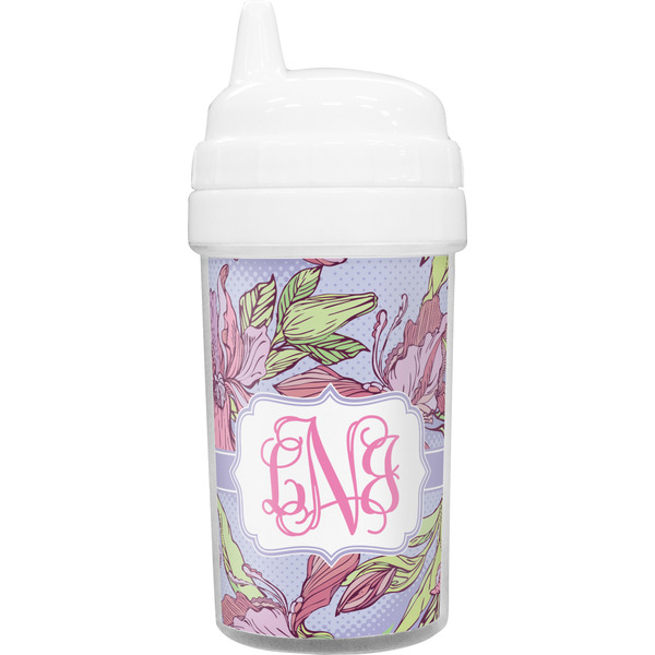 Custom Orchids Toddler Sippy Cup (Personalized)