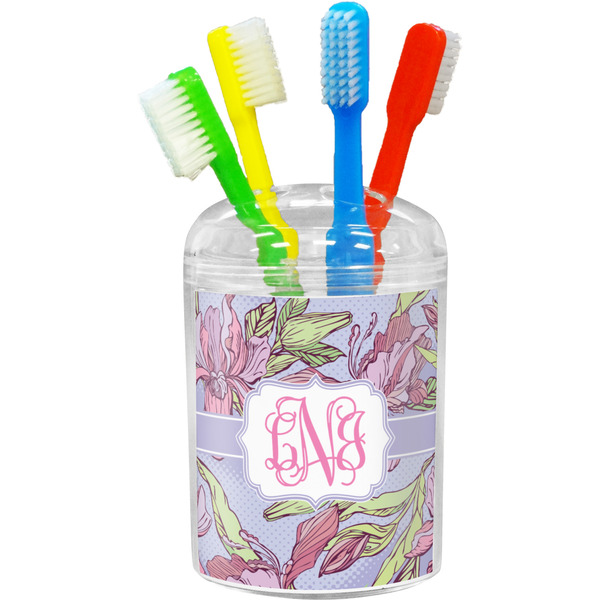 Custom Orchids Toothbrush Holder (Personalized)