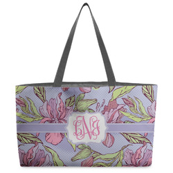 Orchids Beach Totes Bag - w/ Black Handles (Personalized)