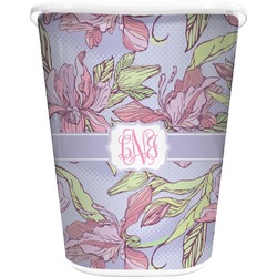 Orchids Waste Basket (Personalized)
