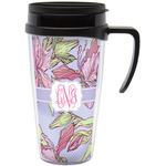 Orchids Acrylic Travel Mug with Handle (Personalized)