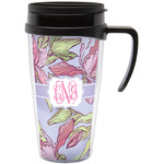 Orchids Acrylic Travel Mug with Handle (Personalized)