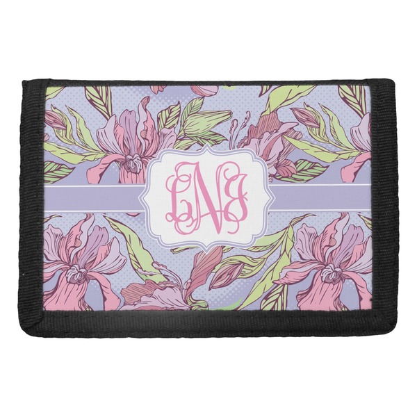 Custom Orchids Trifold Wallet (Personalized)