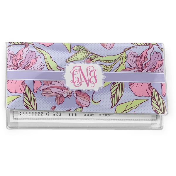 Custom Orchids Vinyl Checkbook Cover (Personalized)