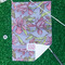 Orchids Waffle Weave Golf Towel - In Context