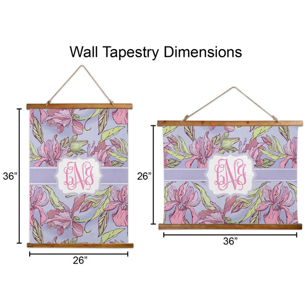 Orchids Wall Hanging Tapestries - Parent/Sizing