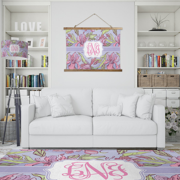 Orchids Wall Hanging Tapestry - IN CONTEXT
