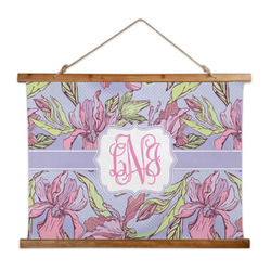 Orchids Wall Hanging Tapestry - Wide (Personalized)