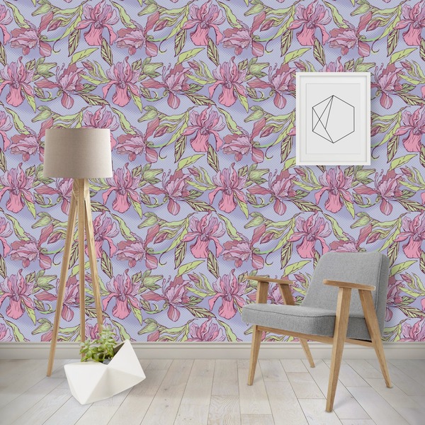 Custom Orchids Wallpaper & Surface Covering (Peel & Stick - Repositionable)