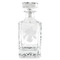 Orchids Whiskey Decanter - 26oz Square - FRONT