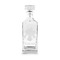 Orchids Whiskey Decanter - 30oz Square - FRONT